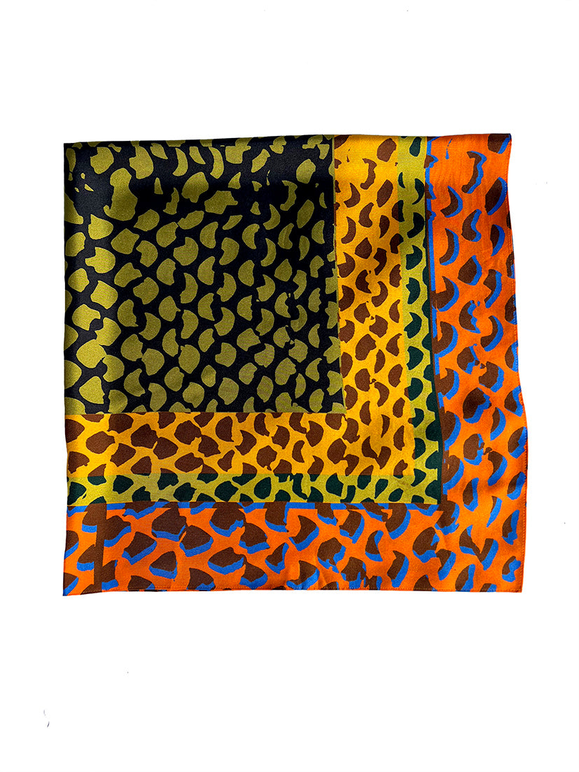 SOLI SILK SCARF - SUNSET (Square)