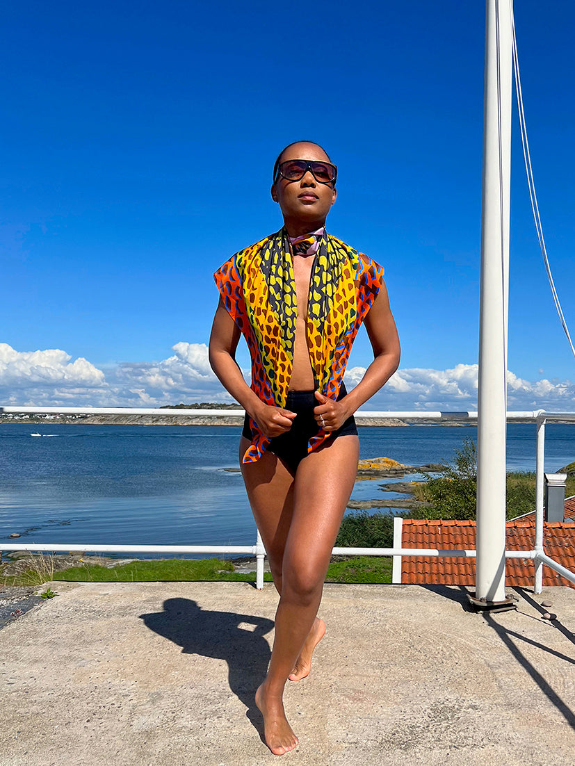 SOLI SILK SCARF - SUNSET (Square)