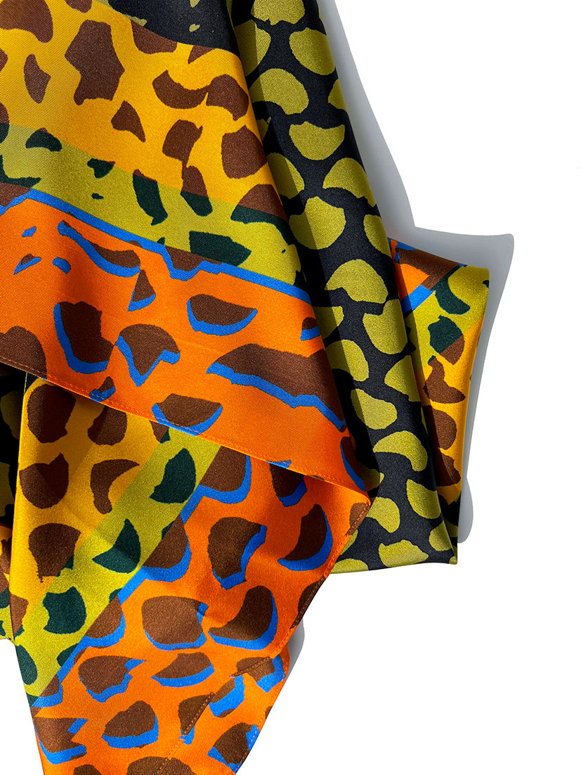 SOLI SILK SCARF - SUNSET (Square)