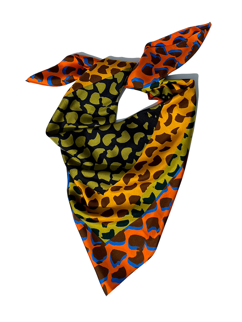 SOLI SILK SCARF - SUNSET (Square)