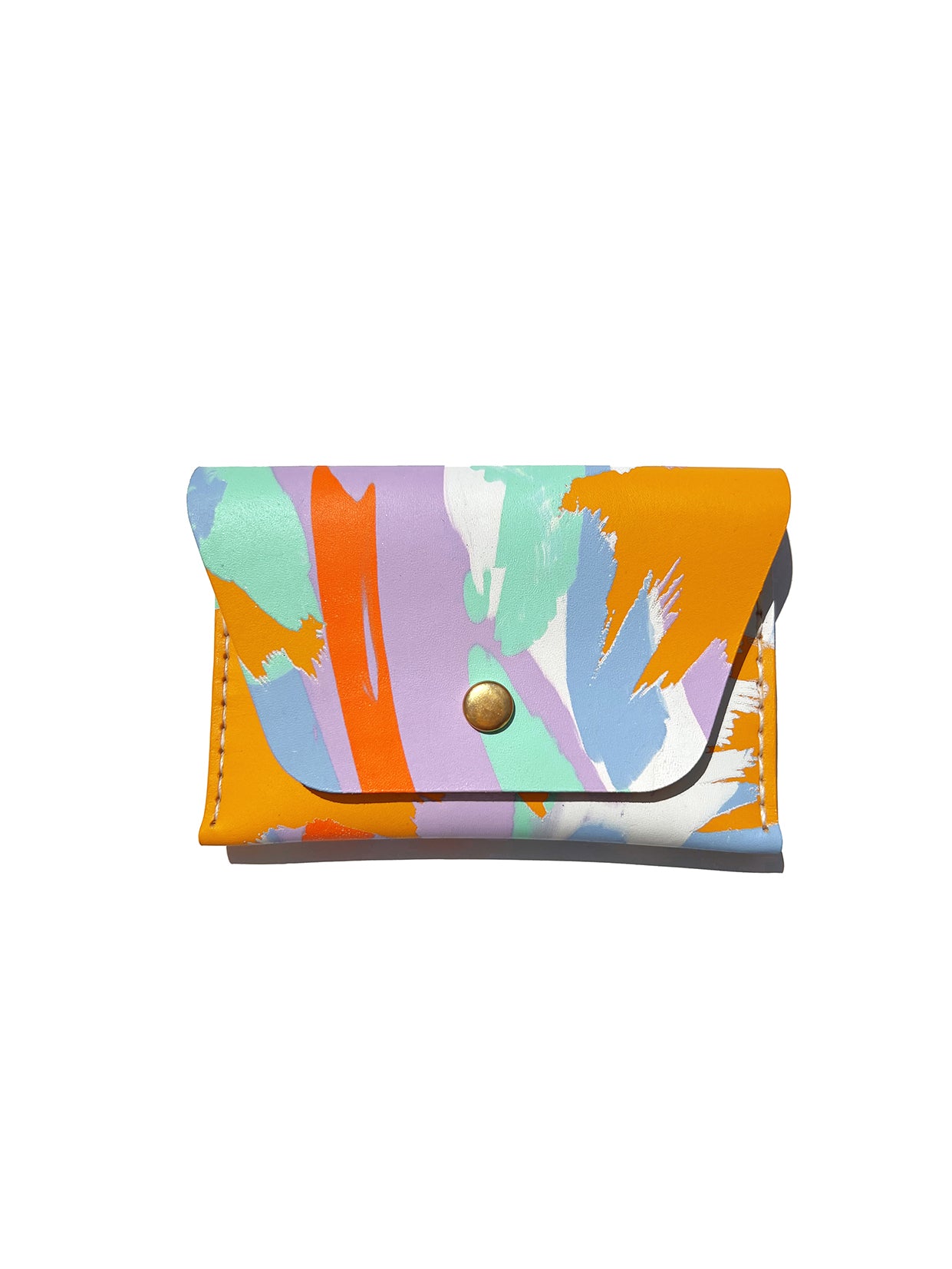 ALVA CARDHOLDER - AMBER (Snap Fastener)