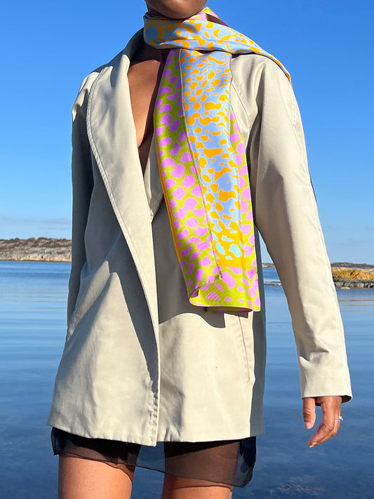 SOLI SILK SCARF - DAWN (Rectangular)