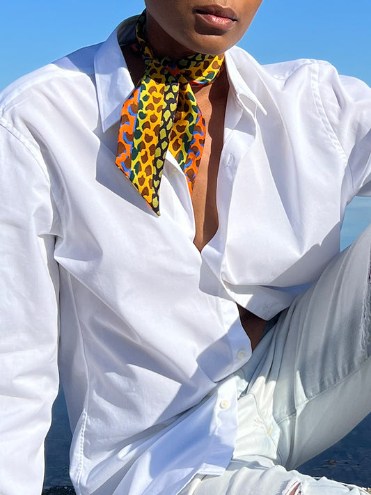 SOLI SILK SCARF - SUNSET (Twilly)