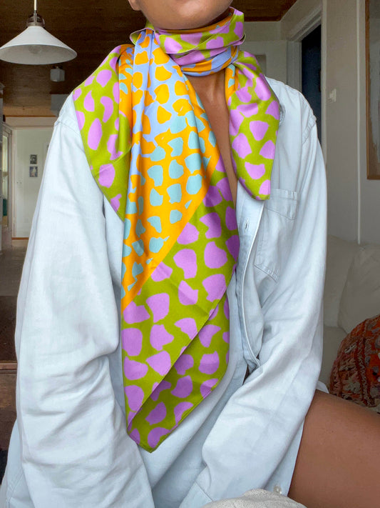 SOLI SILK SCARF - DAWN (Square)