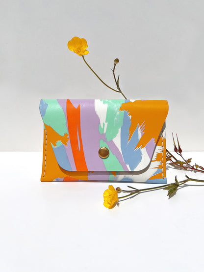 ALVA CARDHOLDER - AMBER (Snap Fastener)