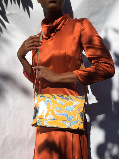 NEW WAVE SHOULDER BAG - DISCO ORANGE - MEDIUM