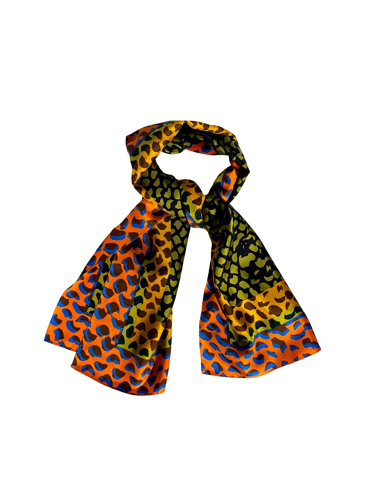 SOLI SILK SCARF - SUNSET (Rectangular)