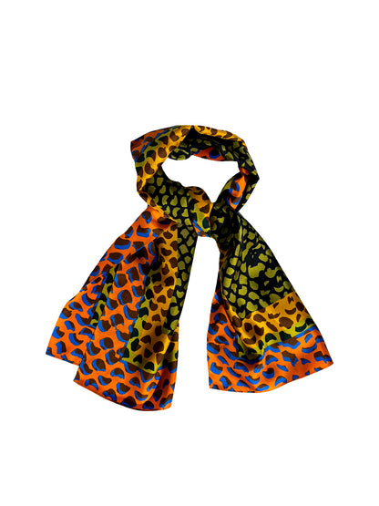SOLI SILK SCARF - SUNSET (Rectangular)