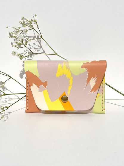 ALVA CARDHOLDER - CORAL (Snap Fastener)