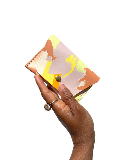 ALVA CARDHOLDER - CORAL (Snap Fastener)