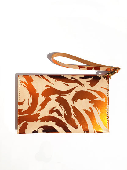 NEW WAVE ENVELOPE CLUTCH - GOLDEN AMBER