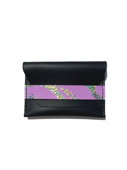 NEW WAVE CARDHOLDER - BLACK DISCO LAVENDER